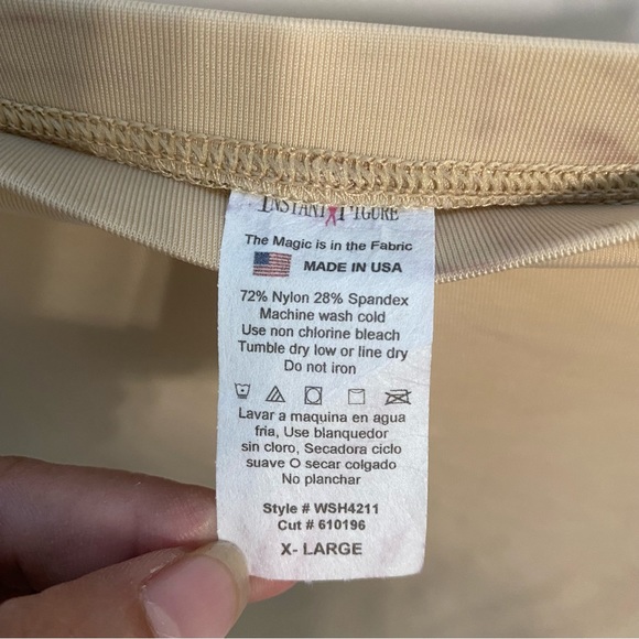 InstantFigure Hi-waist Shorts with Open Gusset Shapewear WSH4211 beige size XL - Picture 4 of 7